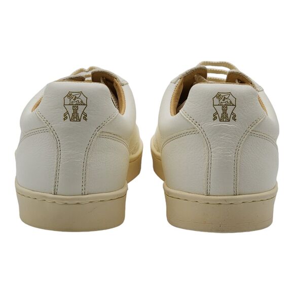 Brunello Cucinelli Deerskin Leather Low Top Sneakers Off White size 40 7US $995 - Picture 5 of 10